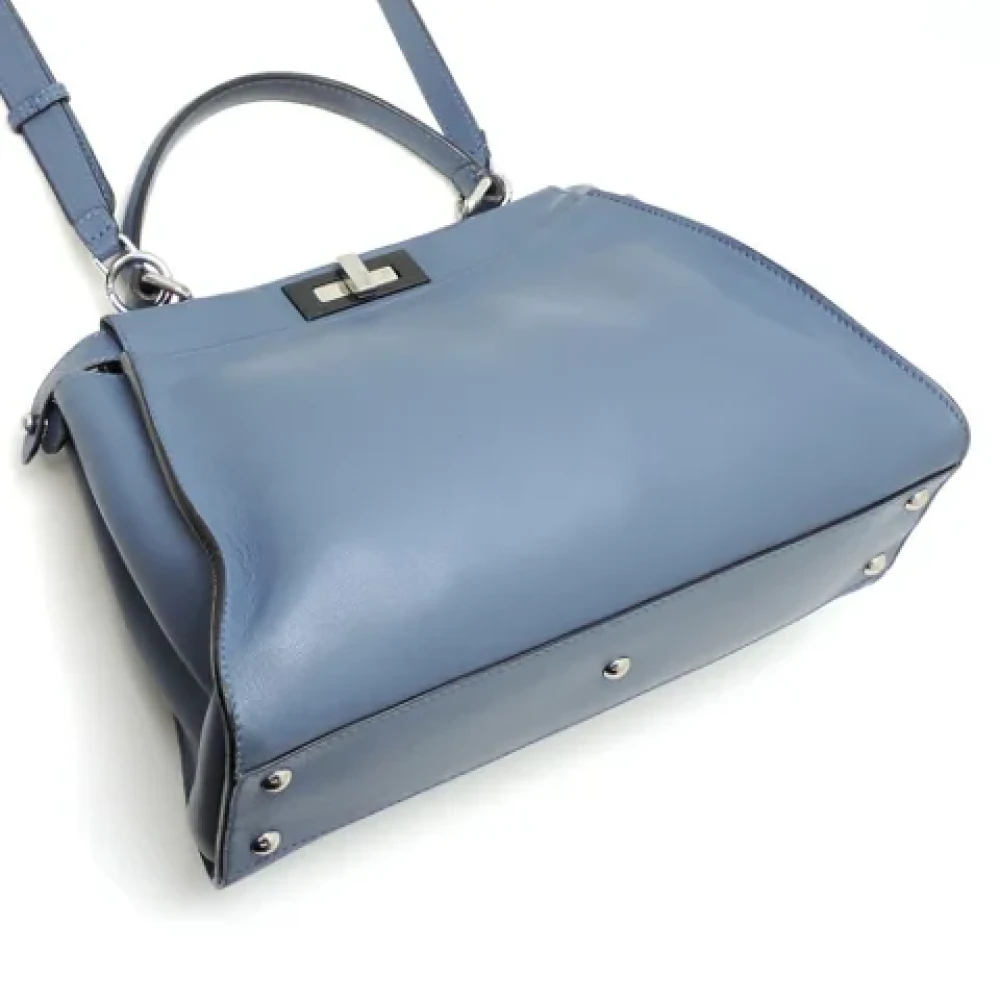 Fendi Vintage Pre-owned Leather fendi-bags Blue Dames