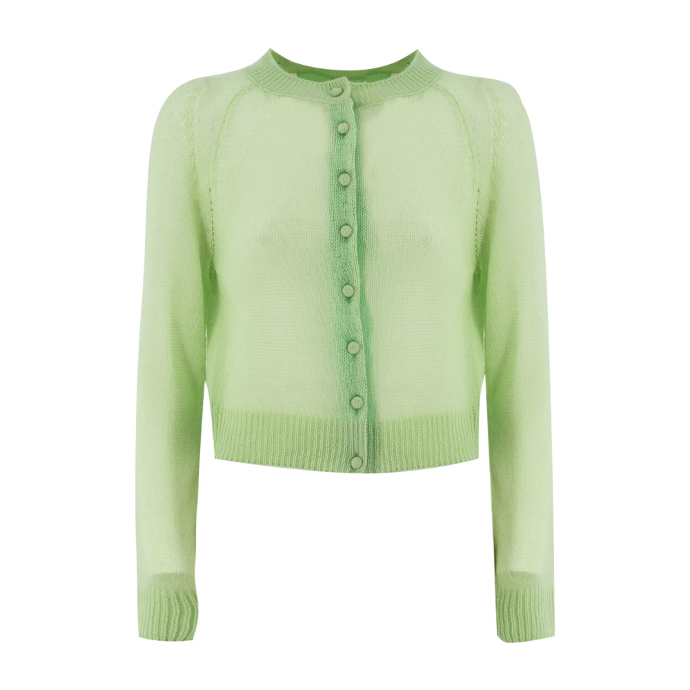 Ermanno Scervino Kashmir Knapp Cardigan Green, Dam