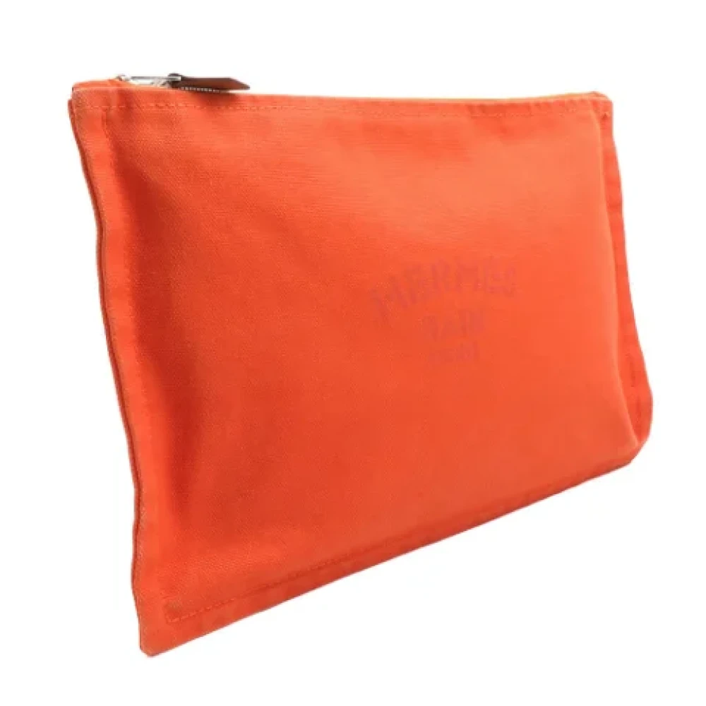 Hermès Vintage Pre-owned Fabric pouches Orange Dames