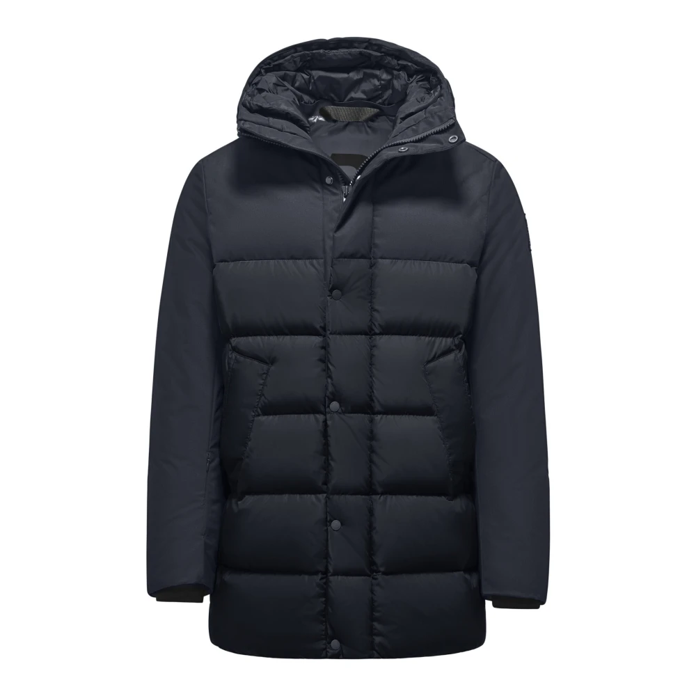 BomBoogie Bimateriaal Gewatteerde Dons Parka Blue Heren