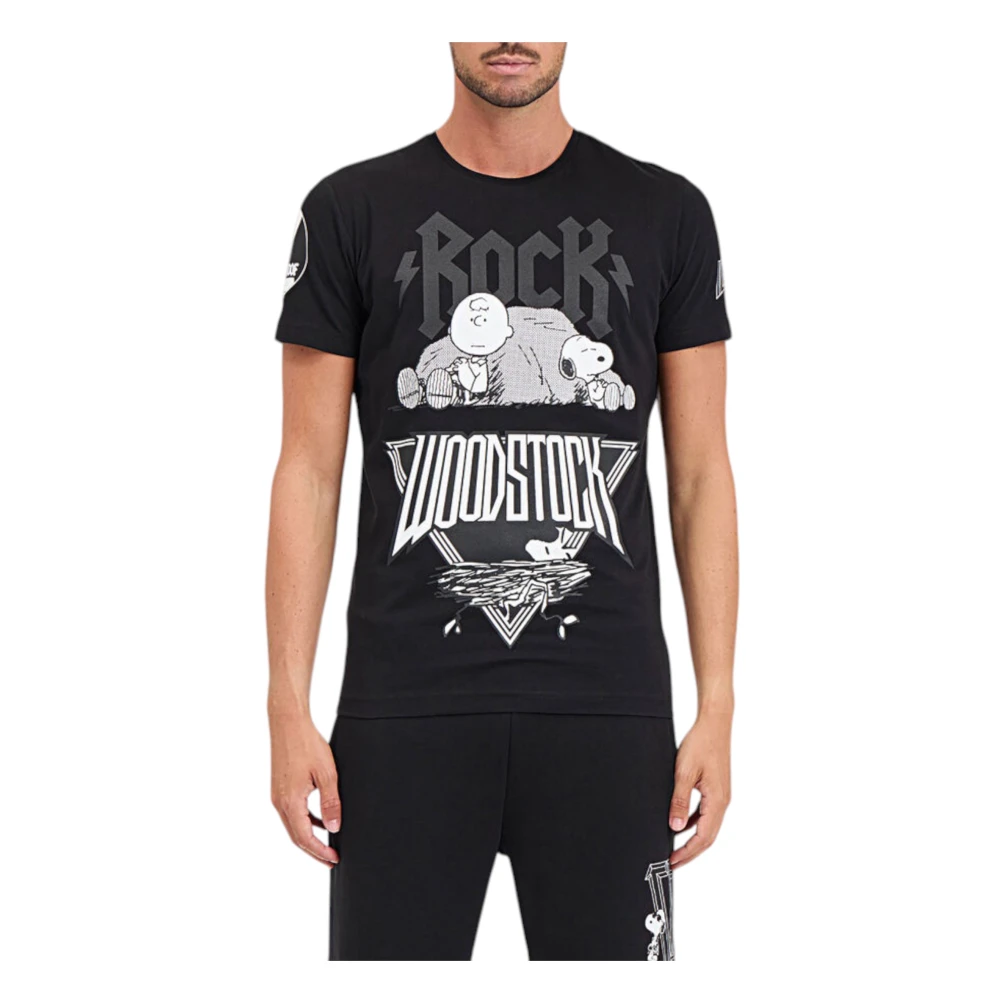 Iceberg Men's Black T-Shirts, S, Cotton T-Shirt Made In Italy