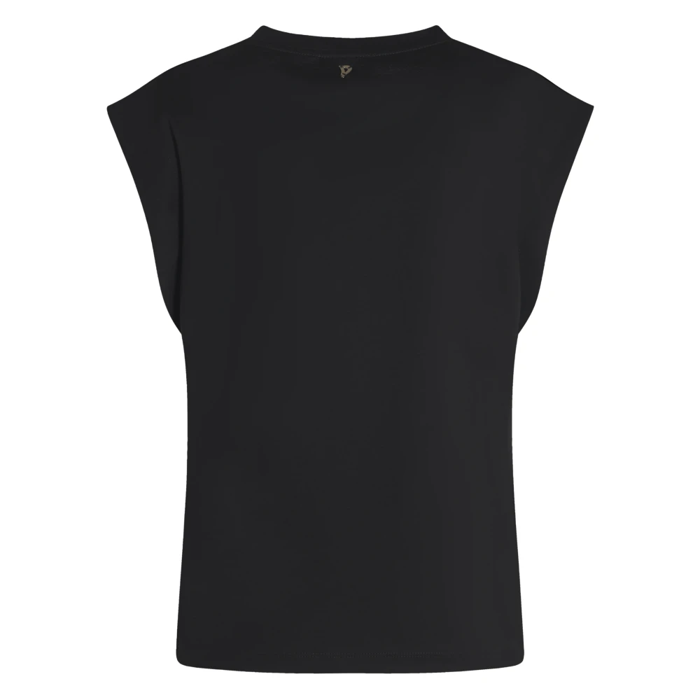 Dondup Stijlvolle T-shirts en Polos Black Dames
