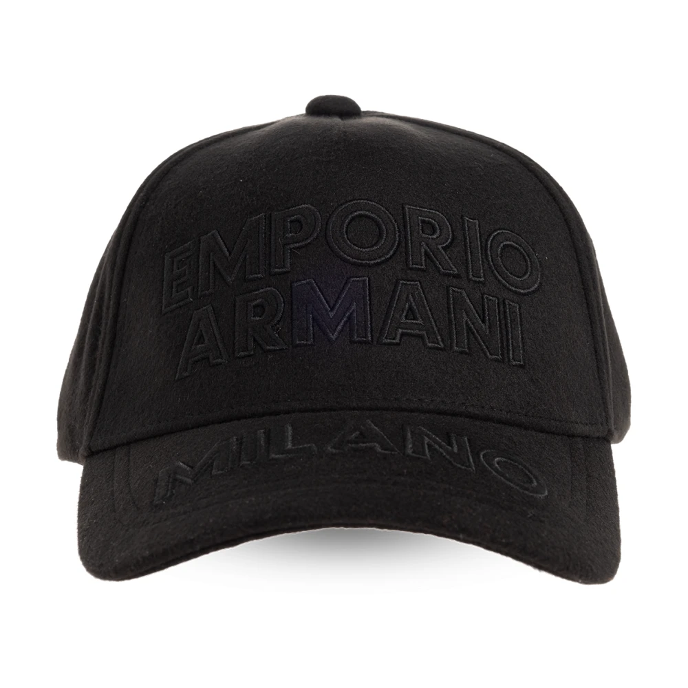 Emporio Armani Baseballpet met logo Black Heren