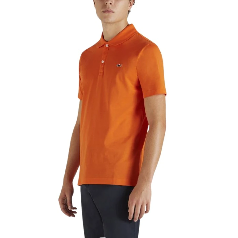 PAUL & SHARK Oranje Polo Shirt met Logo Orange Heren