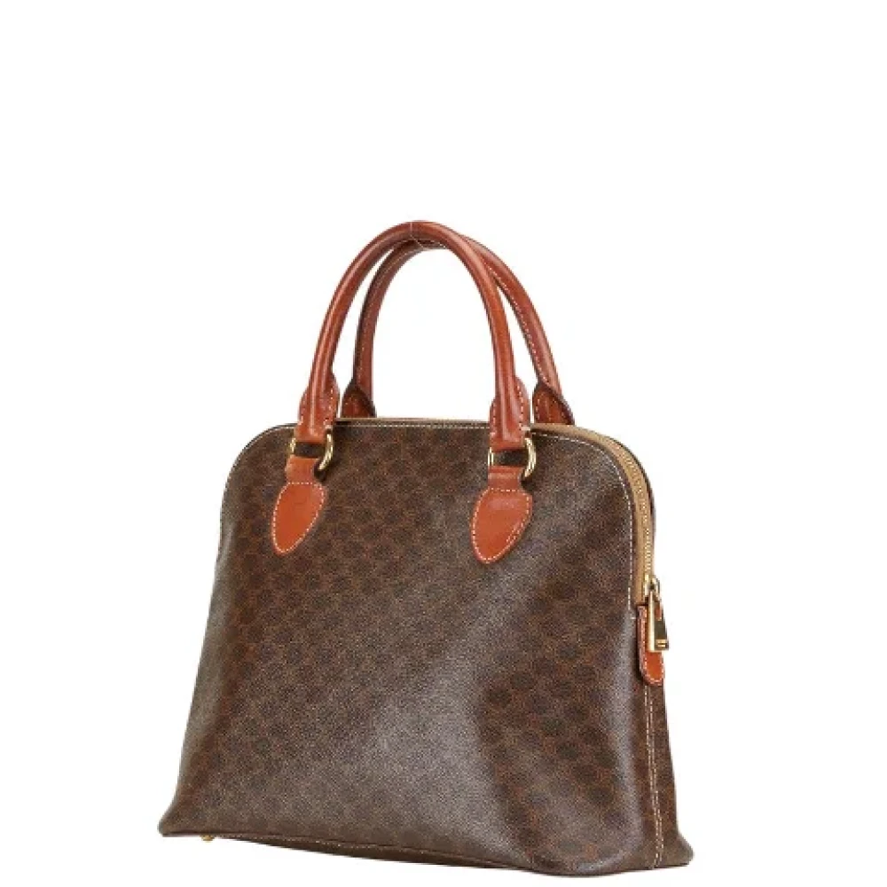 Celine Vintage Pre-owned Canvas handbags Brown Dames