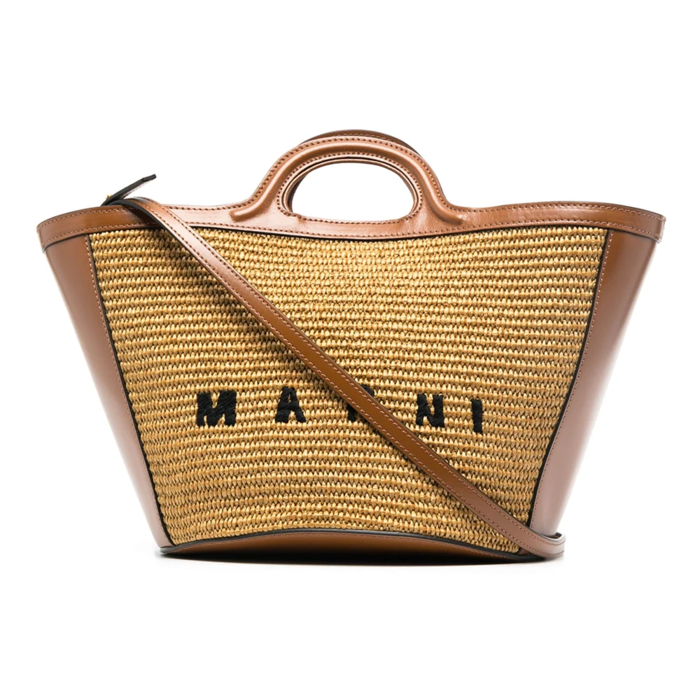 Marni Tropicalia Zomer Tas Bruin Leer Brown Dames