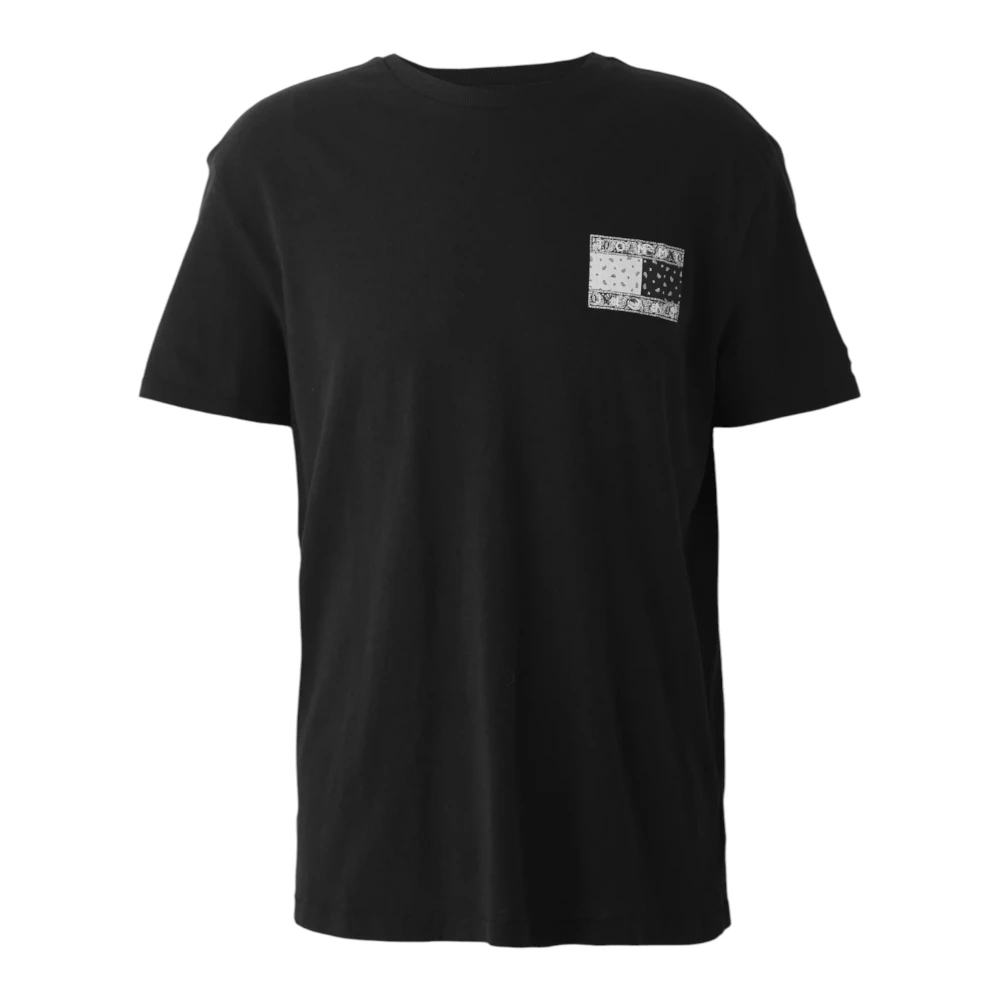 Tommy Hilfiger Men's Black T-Shirts,, Cotton T-Shirt With Front Logo Extra Large