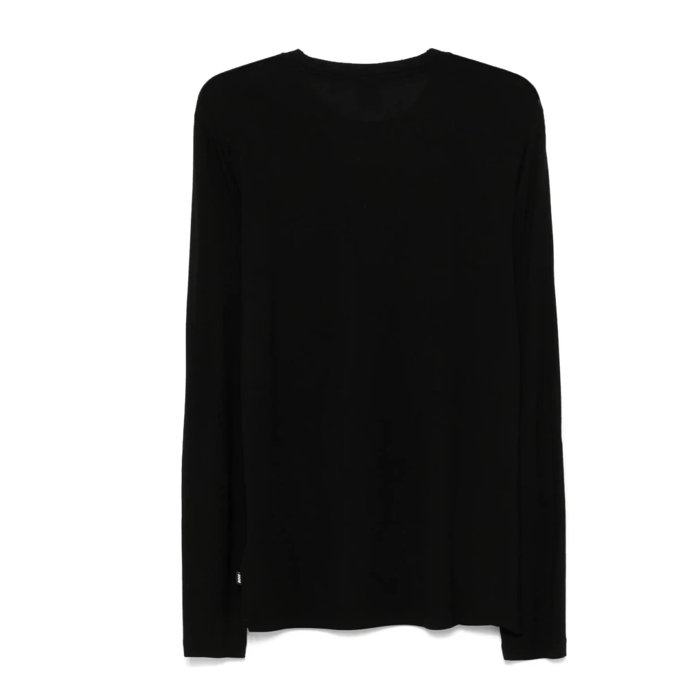 Hugo Boss Gemengd wol T-shirt Regular Fit Black Heren