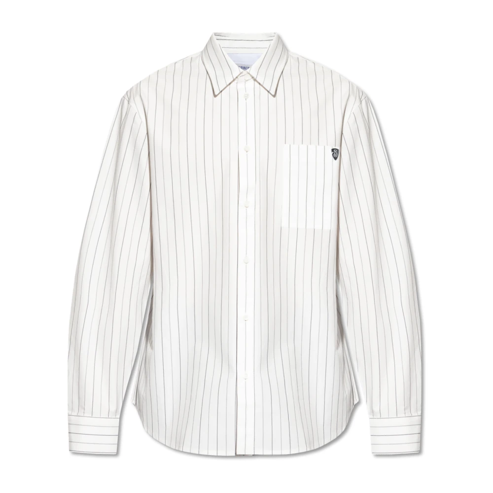 Burberry Overhemd met gestreept patroon White Heren