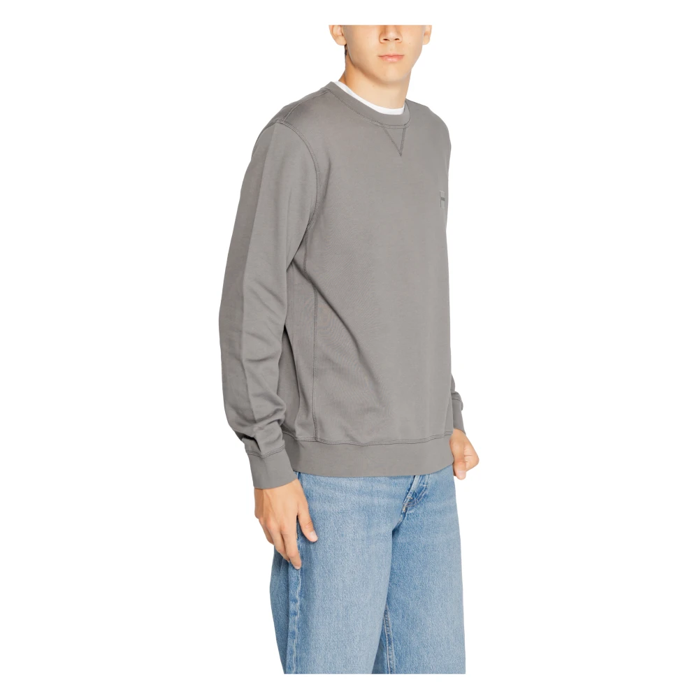 Hugo Boss Heren Sweatshirt Herfst Winter Collectie Katoen Gray Heren