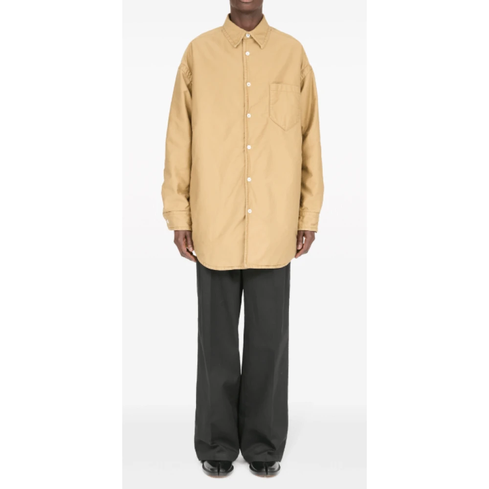 Maison Margiela Beige Katoenen Oversized Shirt Beige Heren