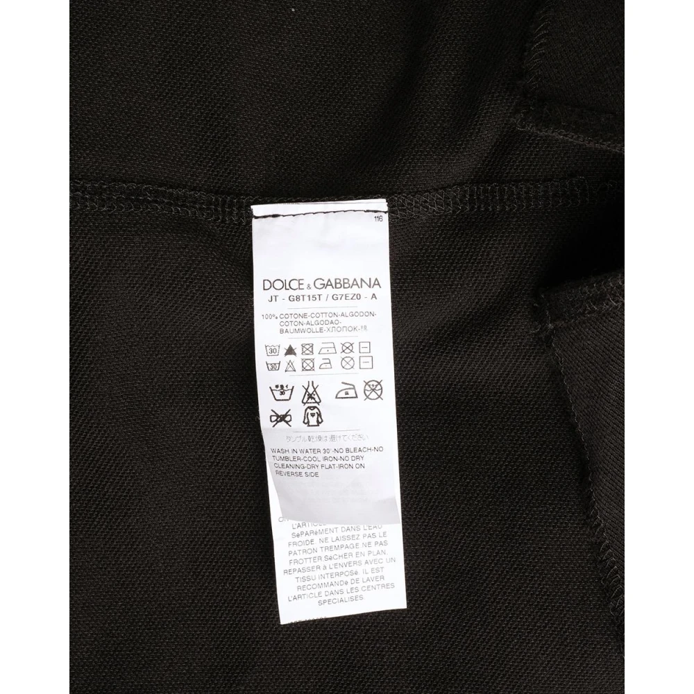 Dolce & Gabbana Klassieke Polo Shirt voor Mannen Black Heren