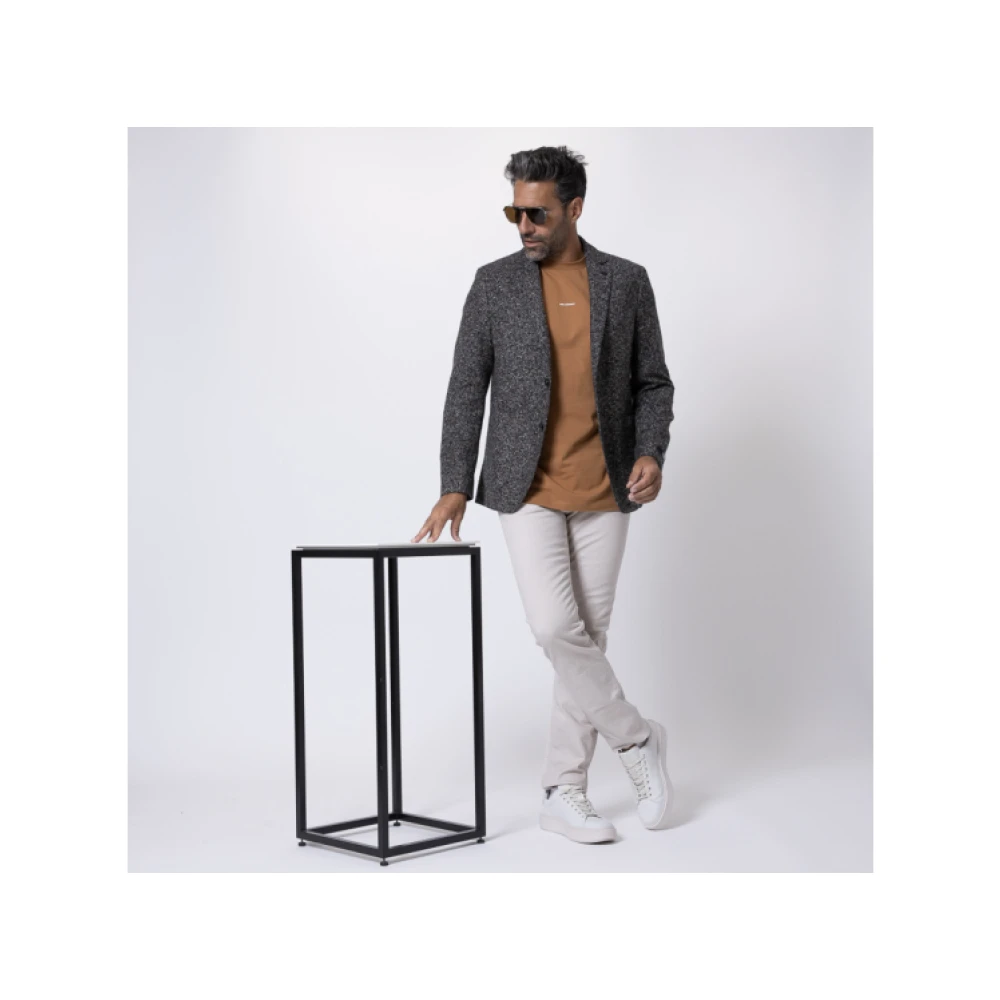Karl Lagerfeld Multicolor vest blazer Gray Heren