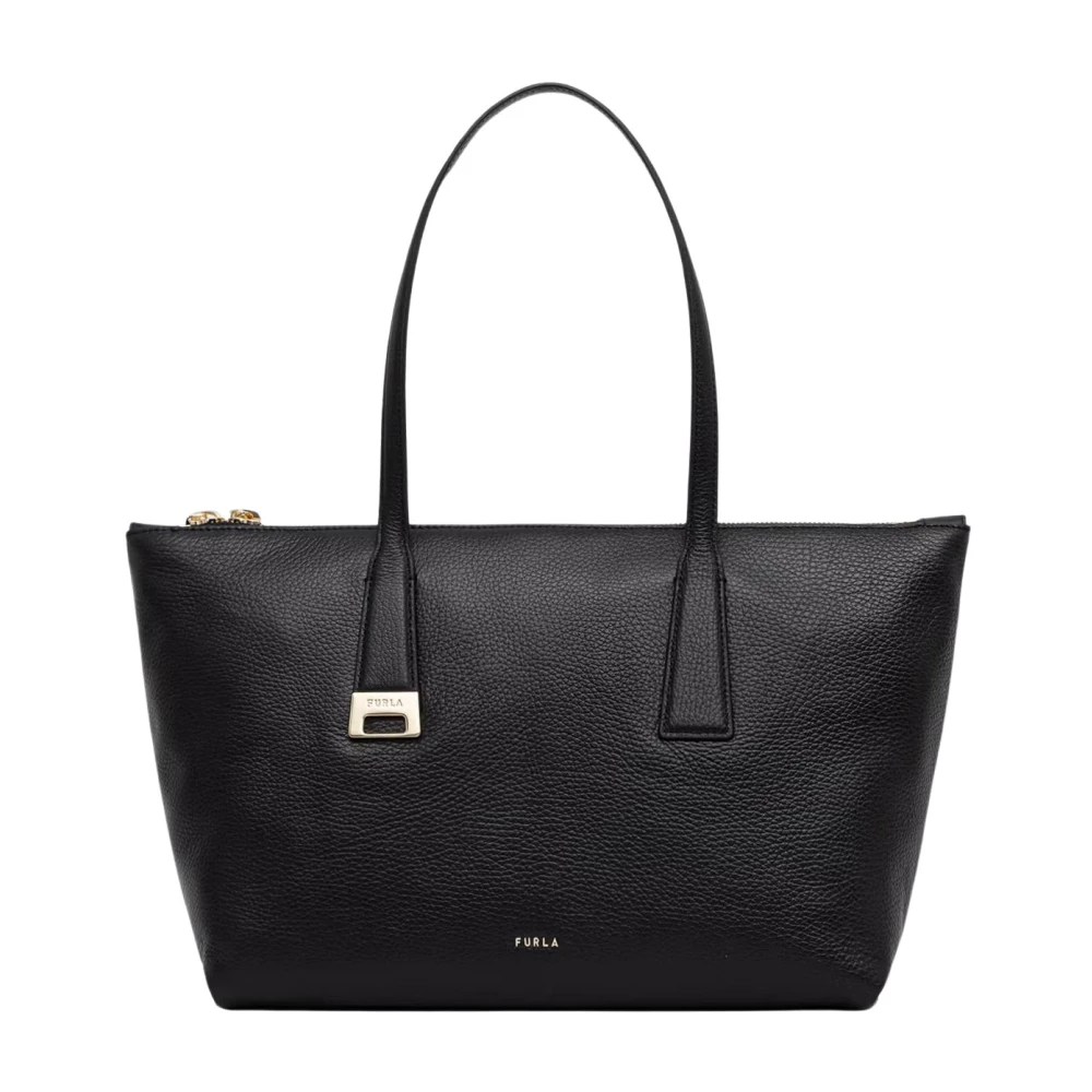 Furla Gold Olivia Leather Tote - Image 3