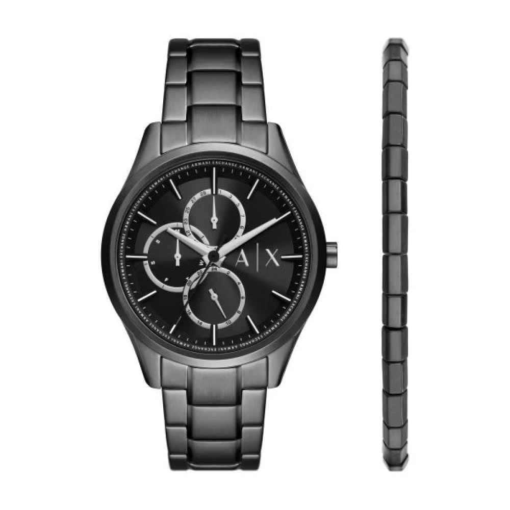 Armani Exchange Homme Noir Accessoires, Taille: One Size Watches