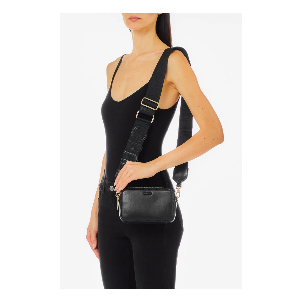 Liu Jo Zwarte Logo Mini Tas Collectie Black Dames