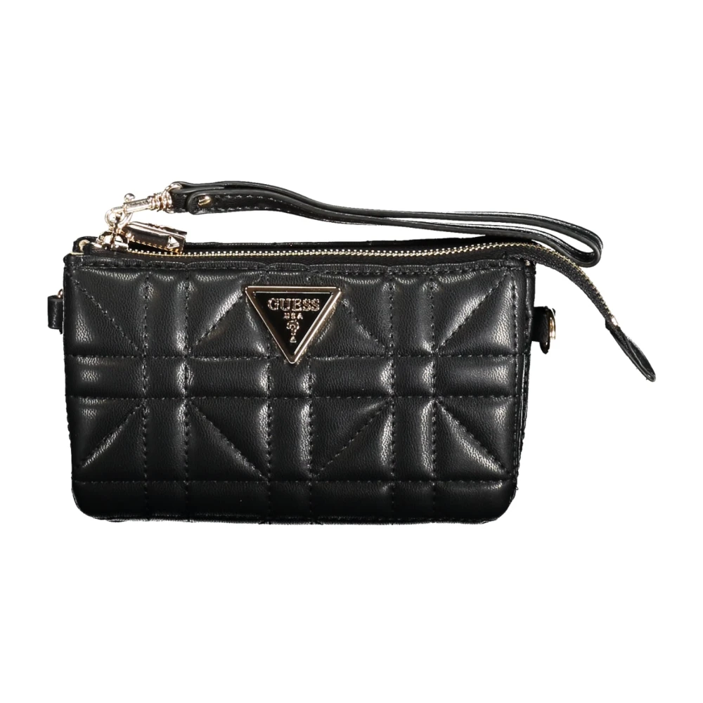 Guess Zwarte Mini Schoudertas met Rits Black Dames