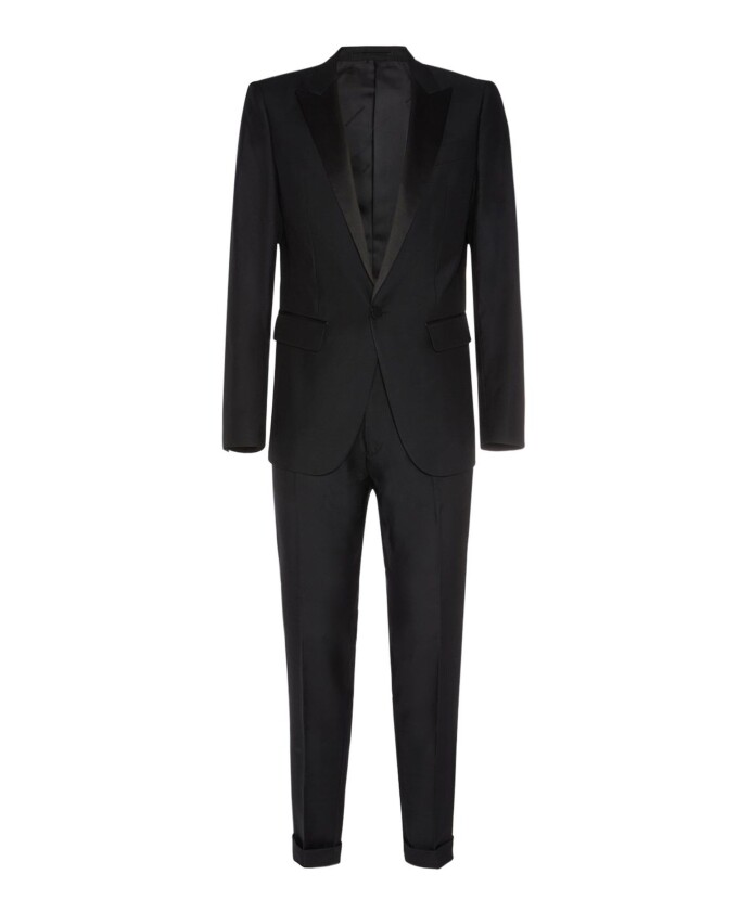 black-silk-and-wool-evening-dress