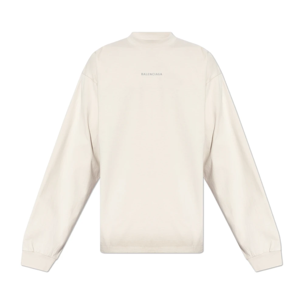 Balenciaga T-shirt met lange mouwen Gray Heren