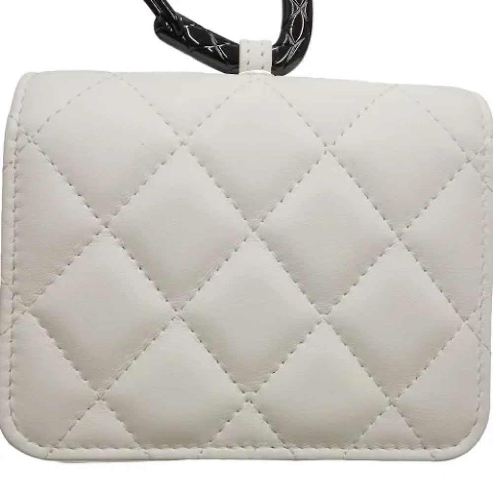 Chanel Vintage Pre-owned Leather wallets White Dames