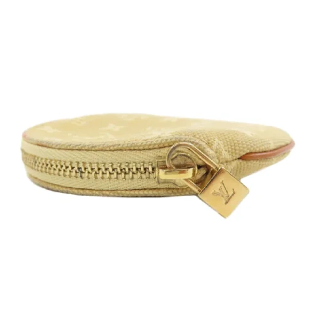 Louis Vuitton Vintage Pre-owned Leather wallets Beige Dames