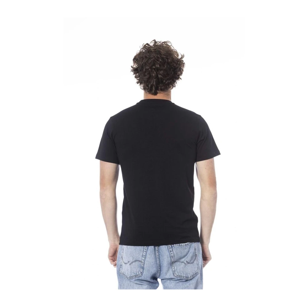 Cavalli Class Zwart Logo Crew Neck T-Shirt Black Heren