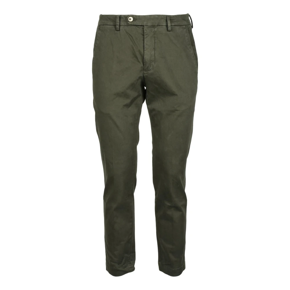 Michael Coal Katoenmix Stretch Broek Green Heren
