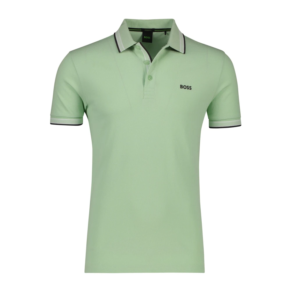 Hugo Boss Groen Poloshirt Korte Mouw Green Heren