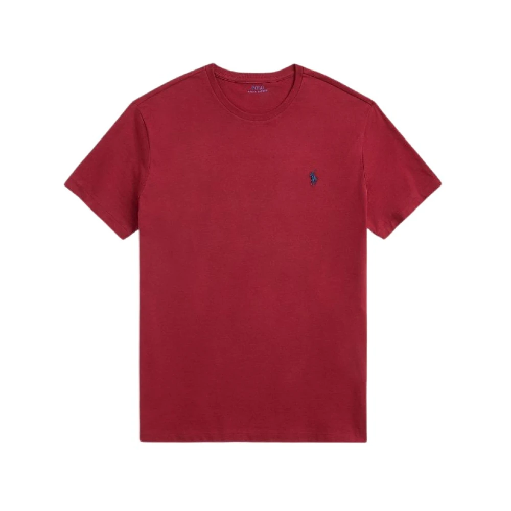 Ralph Lauren Rode Ronde Hals T-Shirt Red Heren