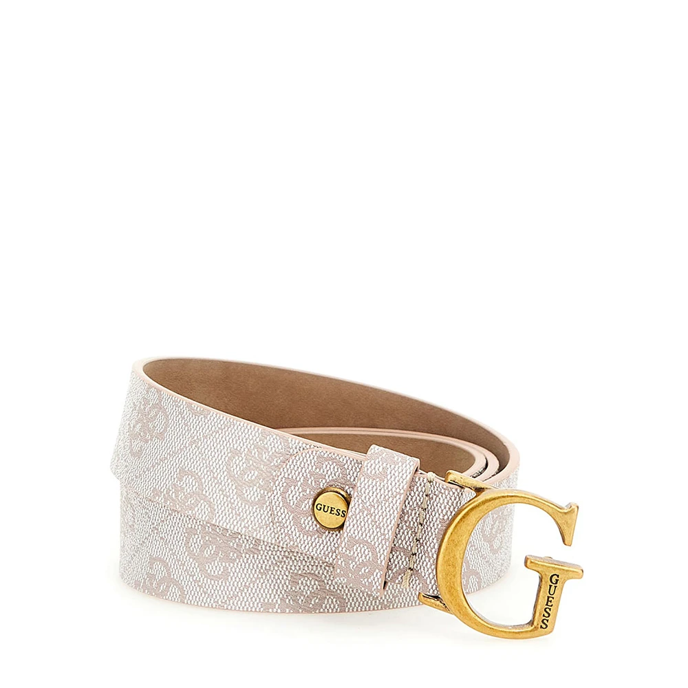 Guess Women's Beige Belts, L, Faux Leather Belt