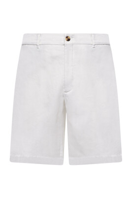 pantalon-regular-fit-en-gabardine-de-coton-blanc