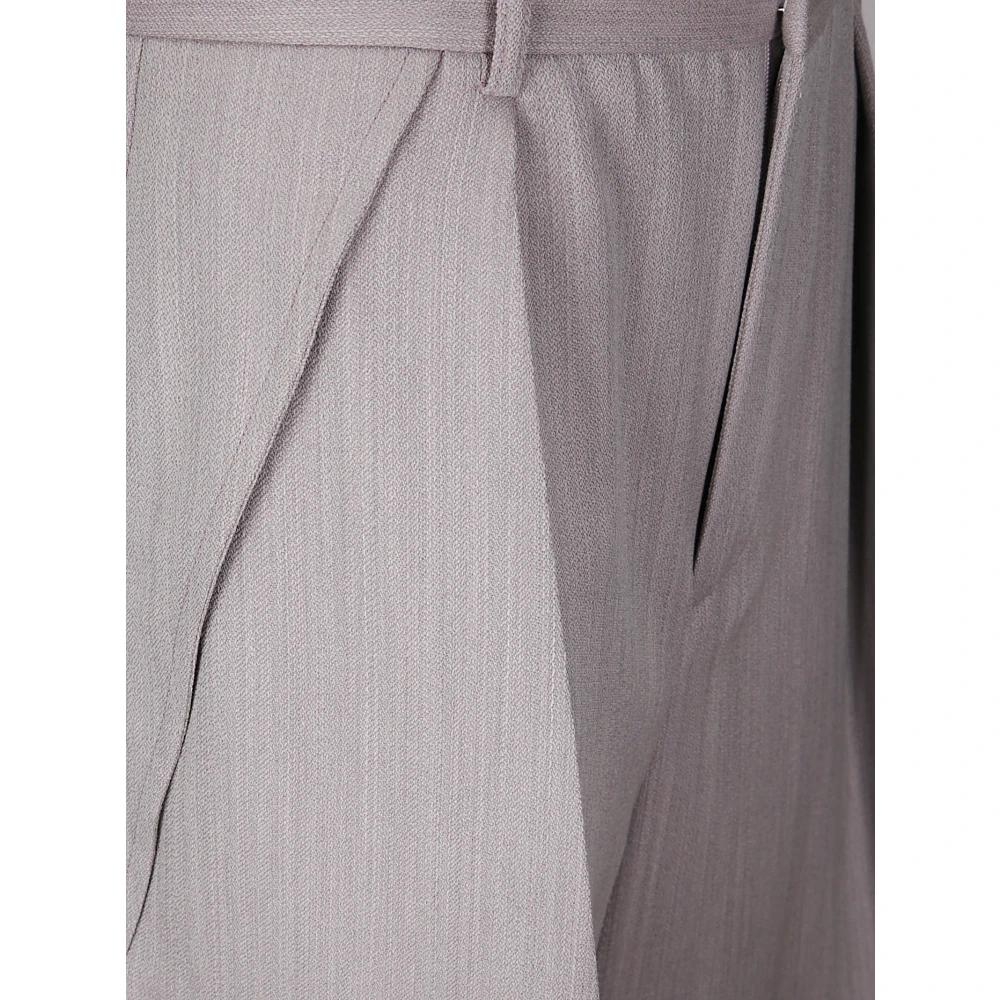 Victoria Beckham Wijde Pijp Omslagbroek Gray Dames