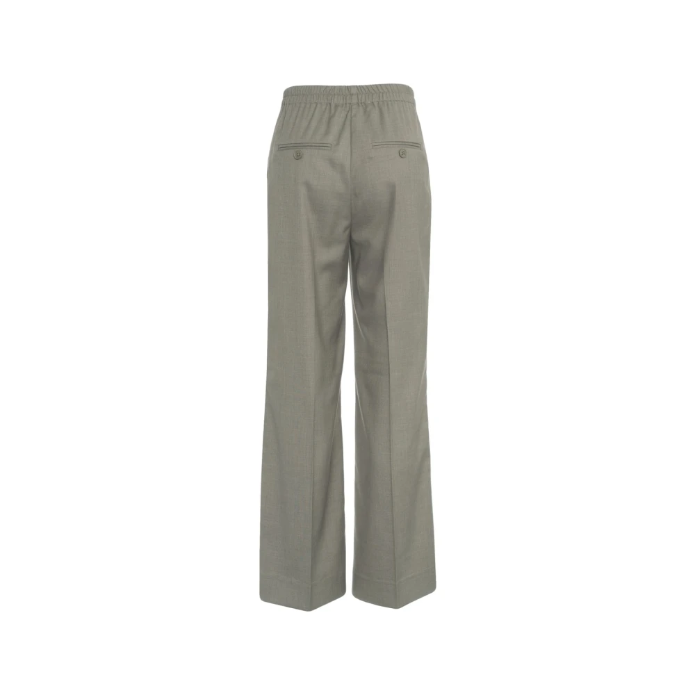 Second Female Groene Wijde Pijp Broek Elegante Stijl Second Dames Green Dames