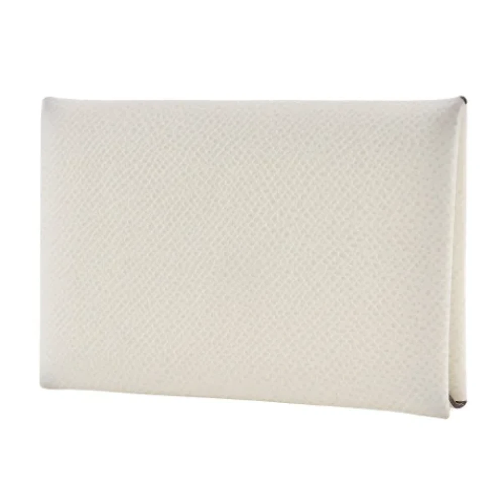 Hermès Vintage Pre-owned Leather wallets White Dames