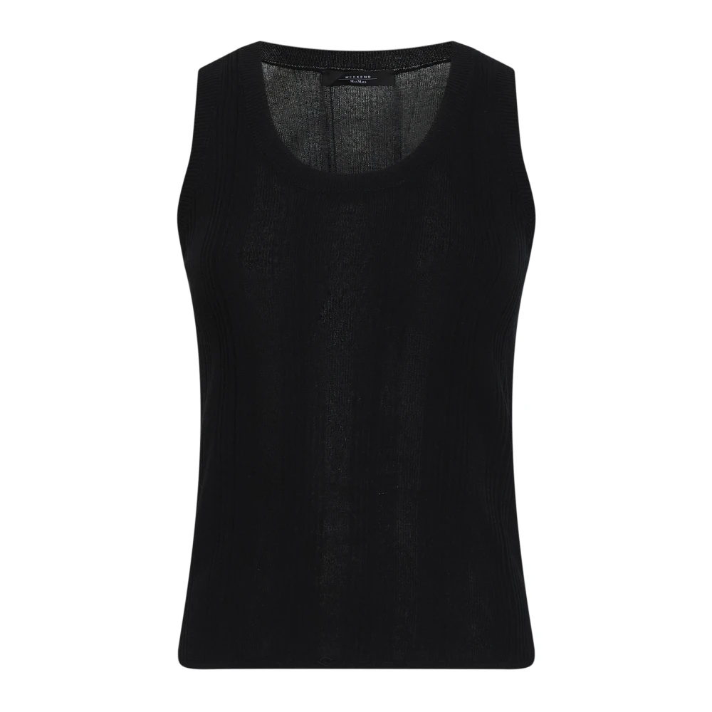 Weekend Max Mara Damen Schwarz Oberteile, K, Sgröße: