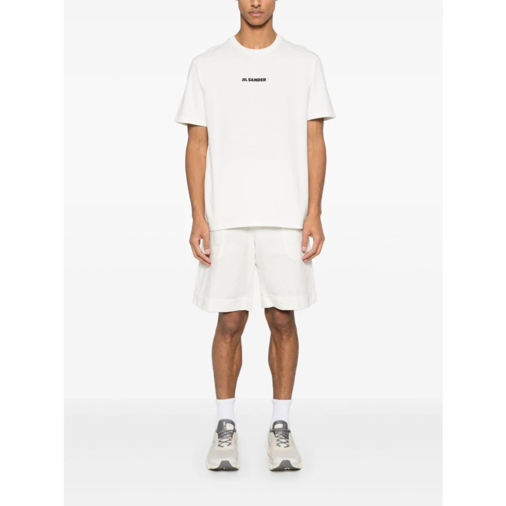 Jil Sander Heren T-Shirts & Polos Bianco Ss25 White Heren
