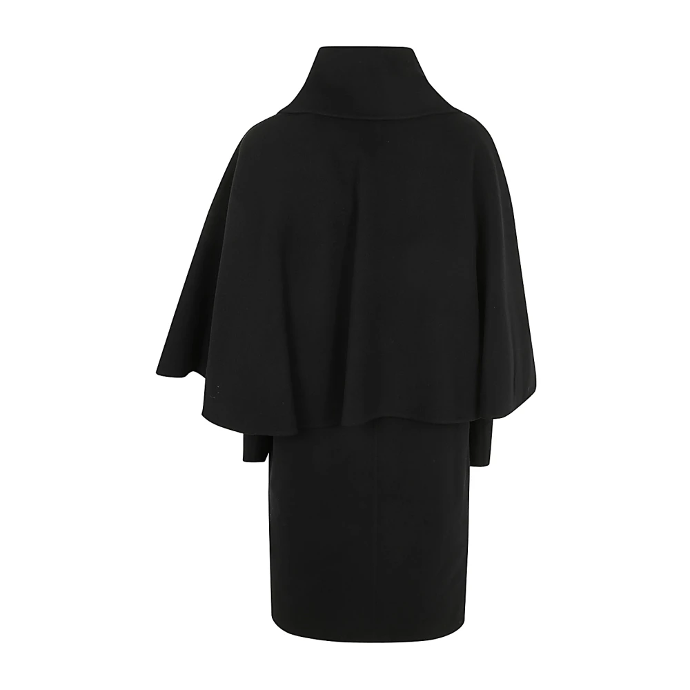 Chloé Zwarte Wol Kasjmier Jas Black Dames