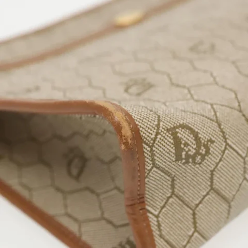 Dior Vintage Pre-owned Canvas dior-bags Beige Dames