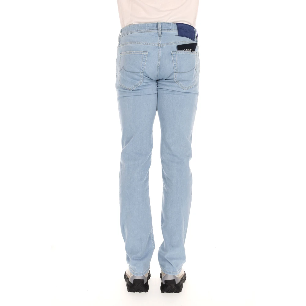 Jacob Cohën Blauwe Suède Nick Jeans Blue Heren