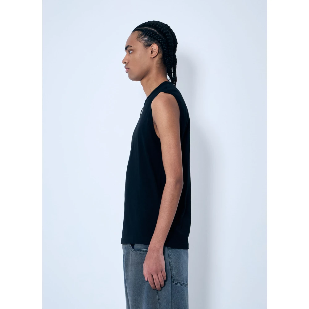 Diesel Logo Plaque Tank Top Black Heren