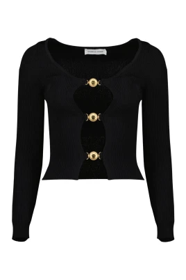 Cardigan med utskärningar