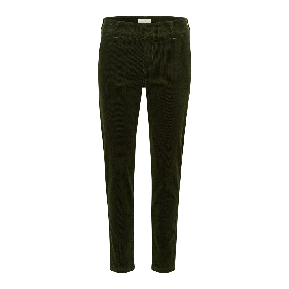 Part Two Klassieke Stijlvolle Broek in Rosin Green Dames