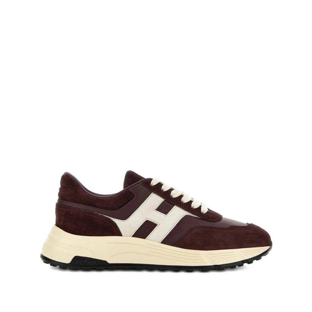 Hogan Vetersluiting Memory Foam Sneakers Heren Schoenen Bruin