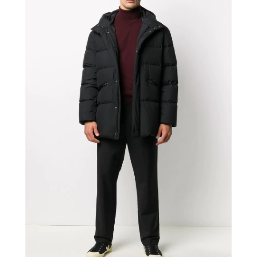 Herno Oversized Quilted Donzen Jas Black Heren