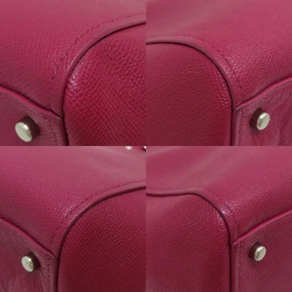 Coach Pre-owned Leather handbags Brown Dames
