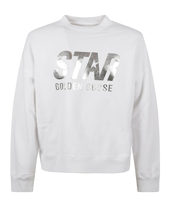 metallic-logo-print-crewneck-sweatshirt