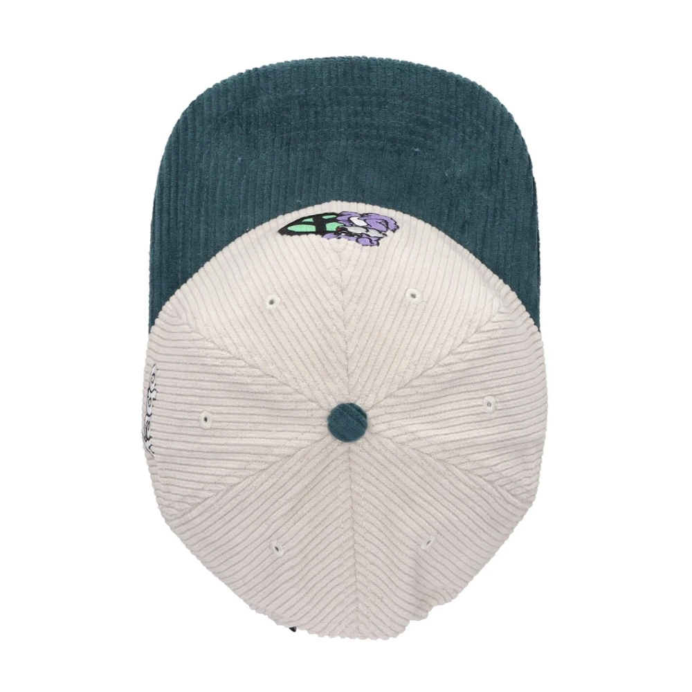 Obey Velvet Flat Visor Cap Unbleached Multi Beige Heren