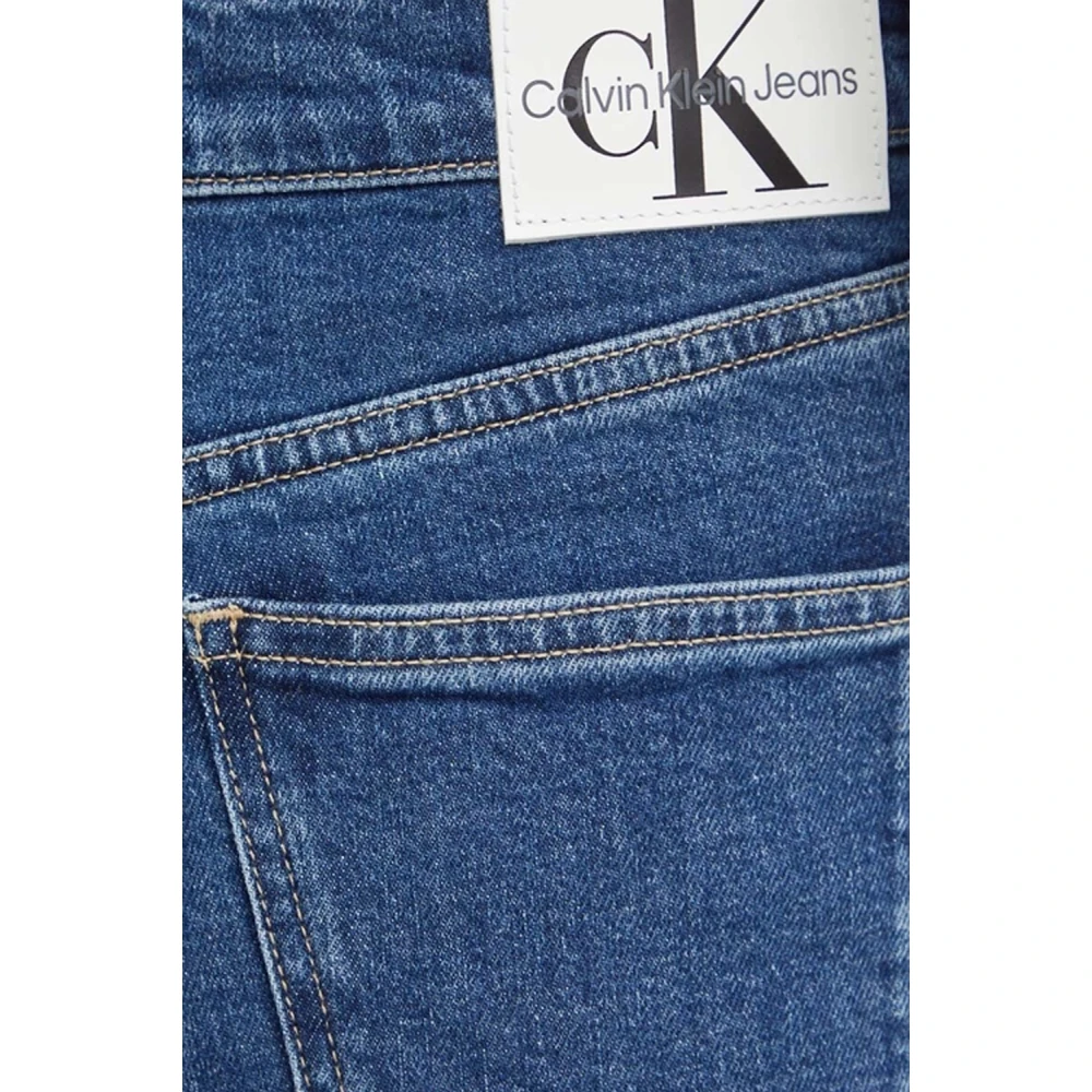 Calvin Klein Jeans Stijlvolle Denim Broek Blue Dames