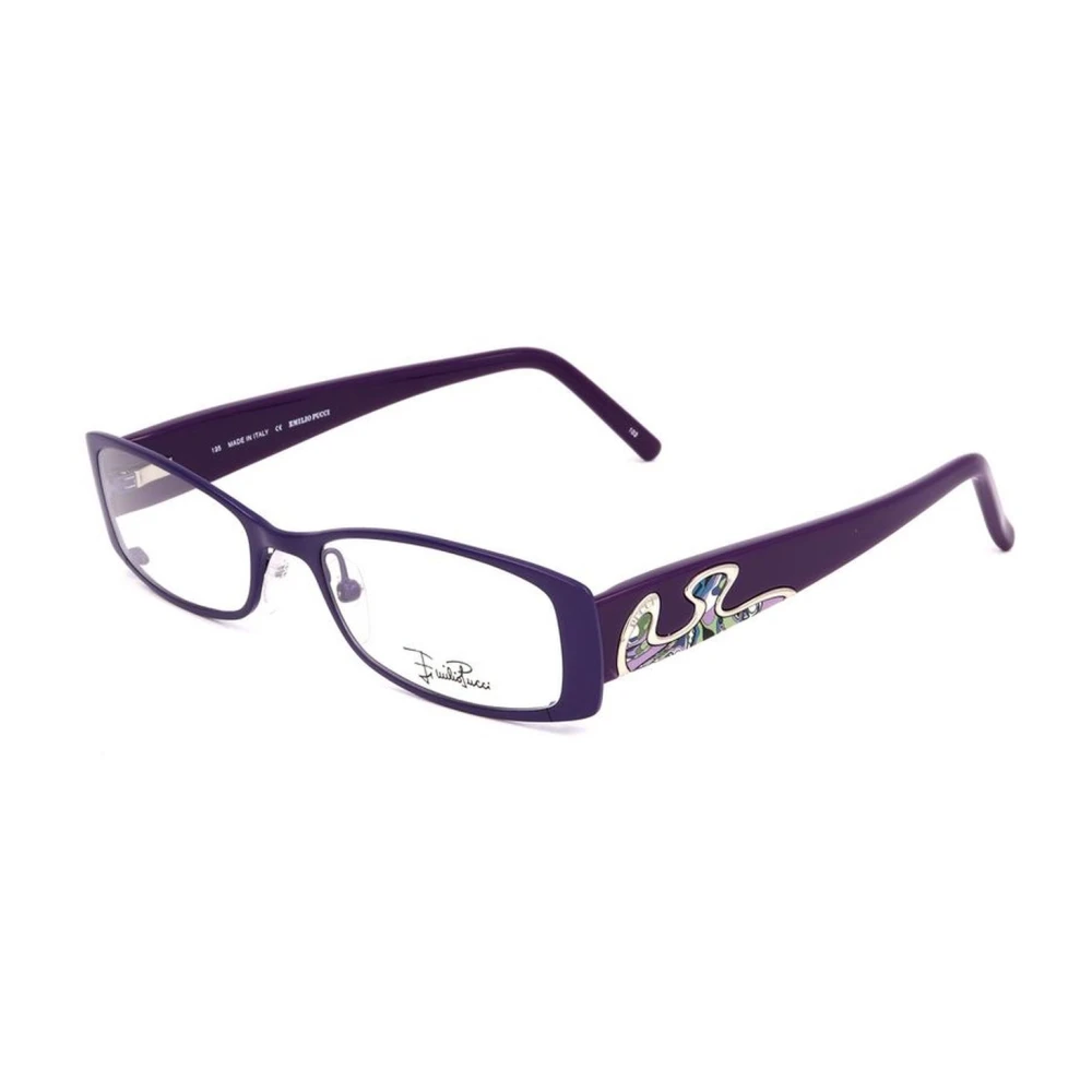 EMILIO PUCCI Lila Metalen Montuur Damesbril Purple Dames
