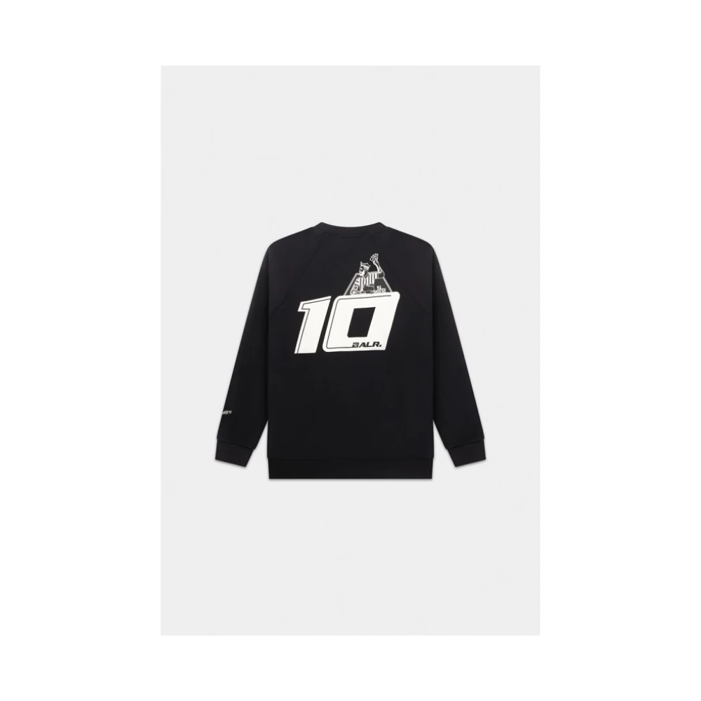 Balr. Logo Print Crew Neck Sweatshirt Black Heren